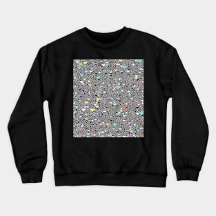 Geometric Abstract Repeat Triangle Wolfram Vector Pattern Crewneck Sweatshirt